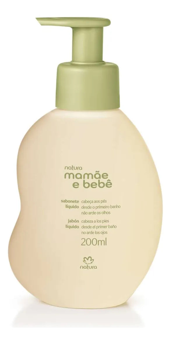 Natura Mamãe e Bebê: Sabonete Líquido (200ml)